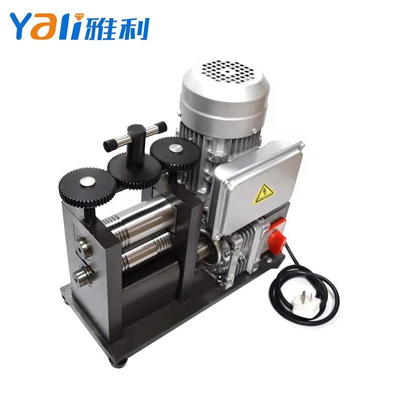 电动压片机金匠薄板半圆花纹线辊珠宝工具设备电动轧机拉片机