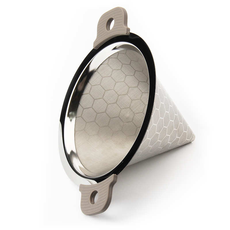 过滤网桶茶器大号304滤漏店茶具奶茶茶叶超细不锈钢双耳专用茶