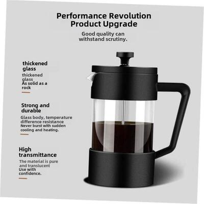 600ml Stainless Steel French Press Coffee Maker tea Pot 304