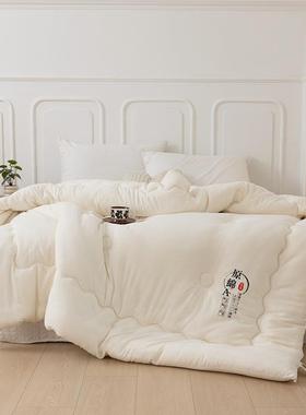 2025新款水洗棉原棉大芯豆SBR纤维被被子被150*2006约斤白色