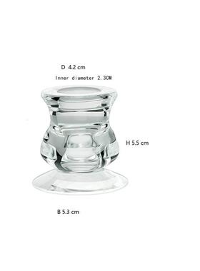 大量优惠供应 透明小葫芦玻璃杆蜡烛台玻璃罩