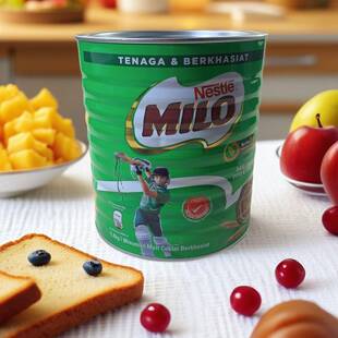 马来西亚进口雀巢美禄可可粉冲饮MILO热巧克力牛奶冲泡饮品1.4kg