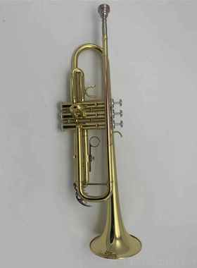 高档原亚马键型特莱业斯曼小号乐器TLMS金色镀银磷铜初学考级哈专