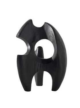 柜代简样板房创意抽象树约脂火苗摆件抽象火苗客厅电视橱现窗软装