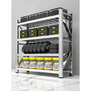 304不锈钢重型货架家用阳台鱼缸5层可移动商用多层地下室储物架子