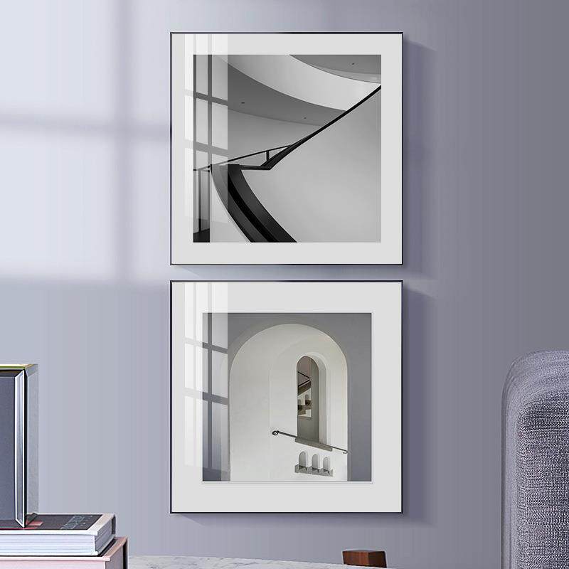新款直销现代简约抽象装饰画 餐厅墙面极简饭厅卡纸画 北欧风格正
