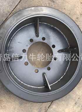压配式铣刨机摊铺机轮胎28x12x22 28*12*22粘结式一体实心轮胎
