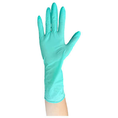 nitrile gloves绿色手套100只装中性盒装丁腈厨房用贴手加长手套