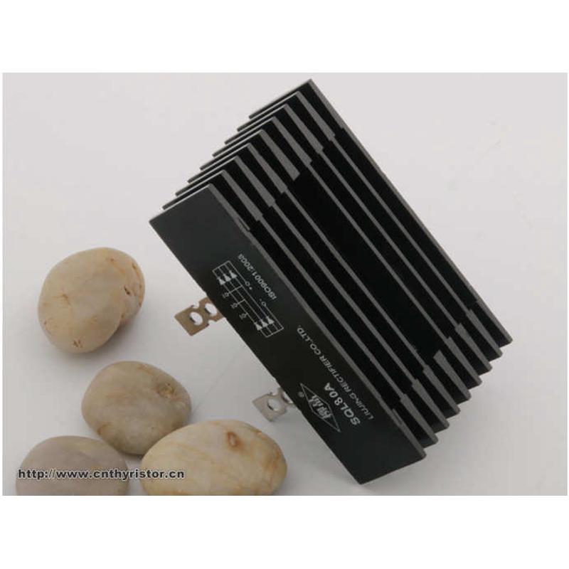 桥桥硅100 整流器自带全大功率 三相二极管桥sql100a散热片整流