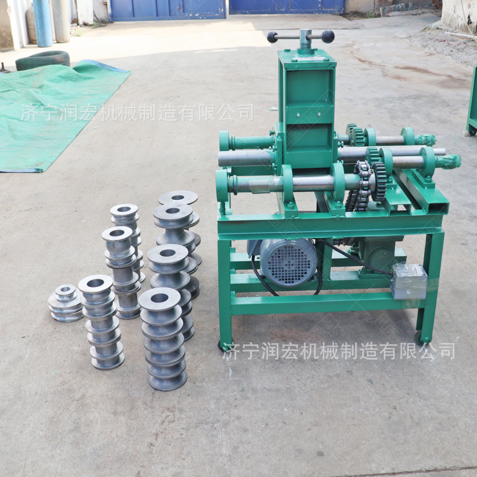 76型电动弯管机民用小型不锈钢圆管压弯机大棚弯弧折弯设备带模具