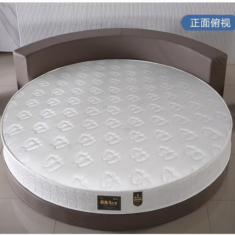 圆床床垫双人圆形弹簧折叠20cm加厚乳胶酒店家用席梦思1.8m 2.2m