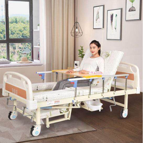 君老乐 中区手动翻身护理床 多功能病床翻身中曲腿带便孔病人床