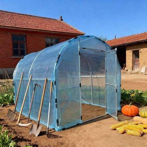 家用温室全钢管大棚骨殖架花IRC房暖房套植养多肉种遮阳挡风蔬菜