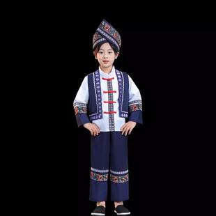 高档布依族侗族新少数族服装儿款童舞蹈演童出服三民月三男女童表