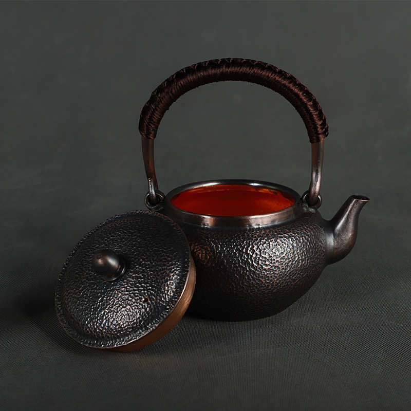 1.3L铜壶烧水茶壶泡茶煮茶器纯铜加厚家用老式仿古功夫茶具套装
