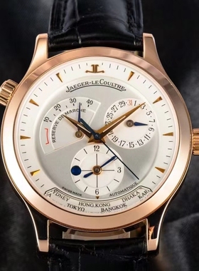 积家男表98新40mm大师18k玫瑰金q1422420自动机械男表二手正品