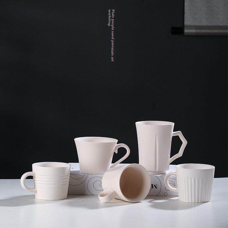 素坯咖啡杯陶艺水杯组合高白泥 DIY 半成品学校绘画涂鸦釉下彩