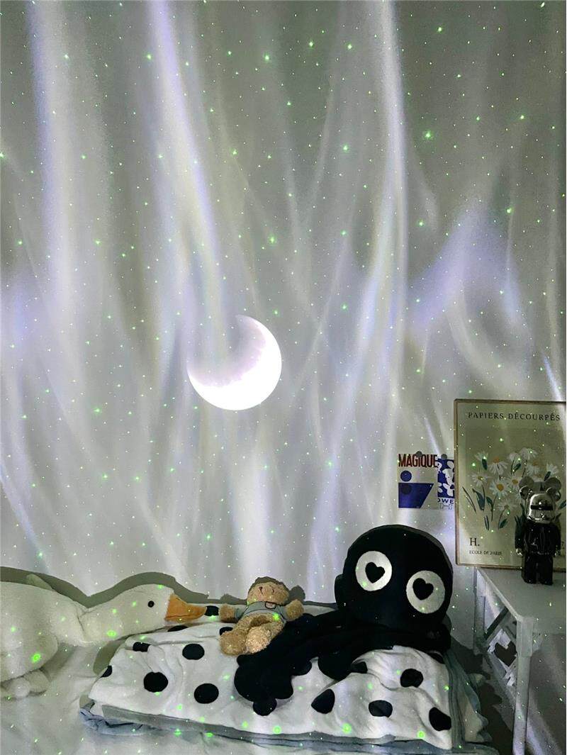 товар из китая 2亿公里北极光星空投影气氛灯浪漫小夜灯满天星生日礼物 MU/Wah/Sha