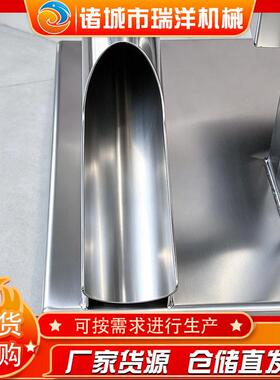 食品级鸭头劈开机连续式鸭头切半设备鸡鸭副产品厂鸭头分割机