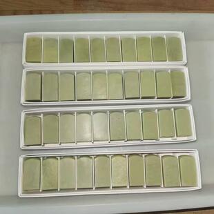 青田石2.5*2.5*5CM平头圆头练习章10方盒装印石章料封门印章石料