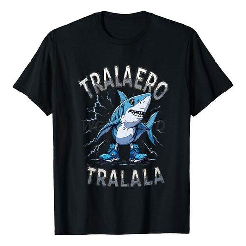 T-Shirt Men'S Trendy Loose-Fit Round Neck - Tung Tung Tung