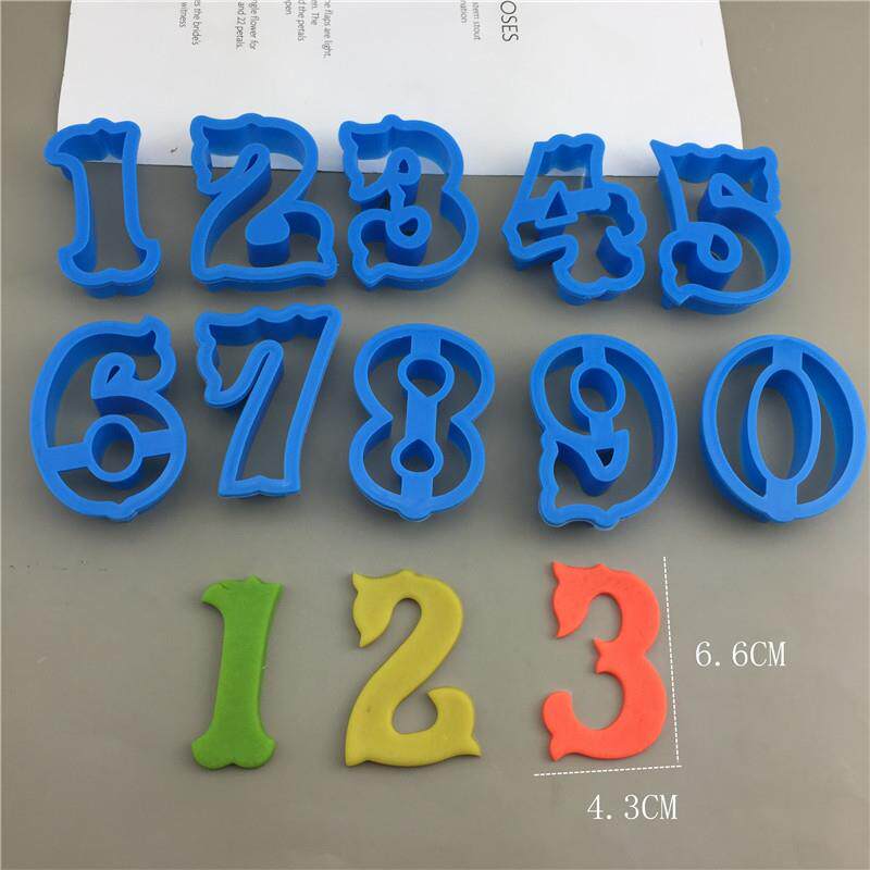 大号0-9数字塑料按压模具饼干翻糖面点黏土橡皮泥模饼干模具中国