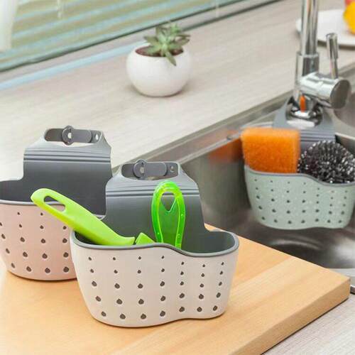 Kitchen Sink Drying Hanging Bag, Small Storage Rack Sponge P