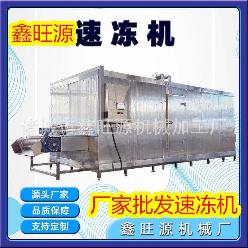 莴笋片侧吹风式速冻机商用大型隧道式冰块速冻机果蔬速冻设备厂家