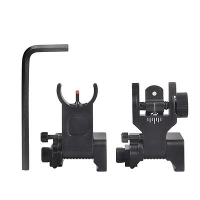 588光纤机械瞄金属机星准折叠瞄光纤瞄准器前红后绿IronSight