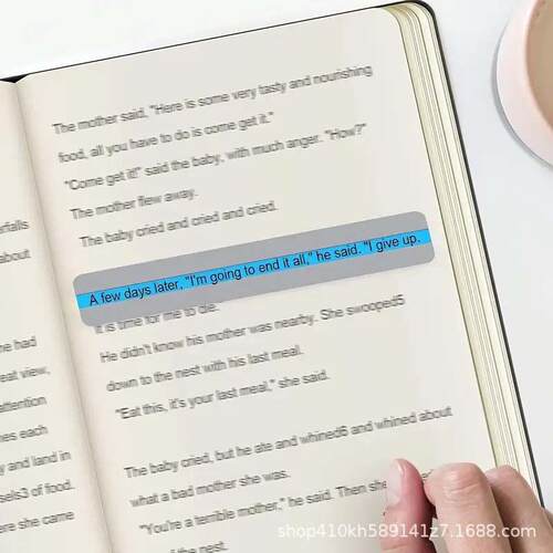 For Dyslexia People Paper Reading Guide Strip Reading Highli