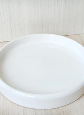 圆形花盆托盘陶瓷陶瓷接水花瓶