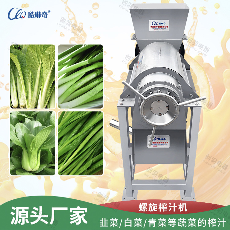 *大型苹果梨子西红柿青菜螺旋榨汁机不锈钢生姜螺旋榨汁机