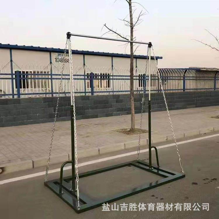 铸铁户外移动单双杠 室外升降单杠 比赛部队训练单杠