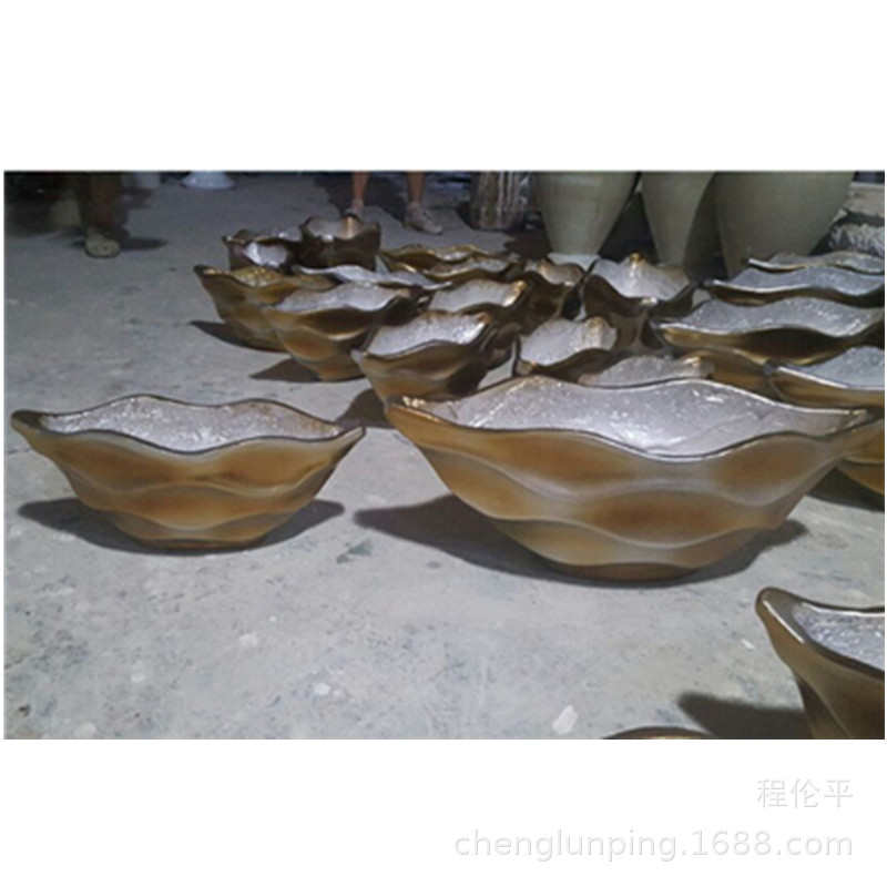 玻璃钢园艺花器干花插花瓶客厅蝴蝶兰盆栽欧式现代装饰品绿植花盆