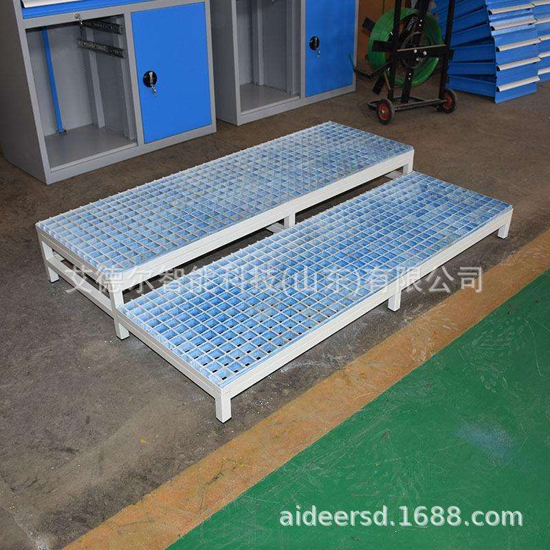 双台阶加工中心登高脚垫玻璃钢格栅踏台CNC机床脚踏板防滑耐油