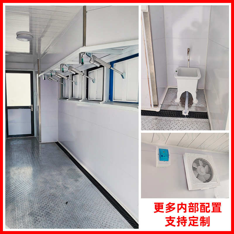 成品钢结构垃圾分类房学校社区垃圾投放站感应移动户外智能垃圾房