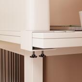 桌面洞置物架打孔学学式 习桌生书桌立隔RMQ板桌上洞书架整理收纳