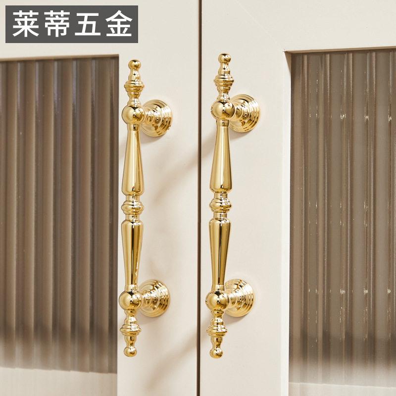 黄铜法柜式极衣柜门拉手金色式现简约轻欧奢鞋佐致(收柜抽简屉橱