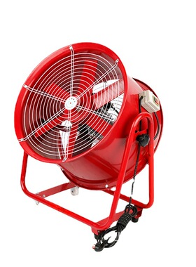 CTF排风扇220V地下室工程8/12/24/36寸带轮子SHT移动式通风机