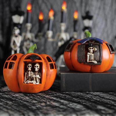 Halloween Resin Pumpkin Lantern Bar Secret Room Party