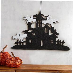 Halloween Tag Holiday Non Wall Fabric Door Hanging Woven
