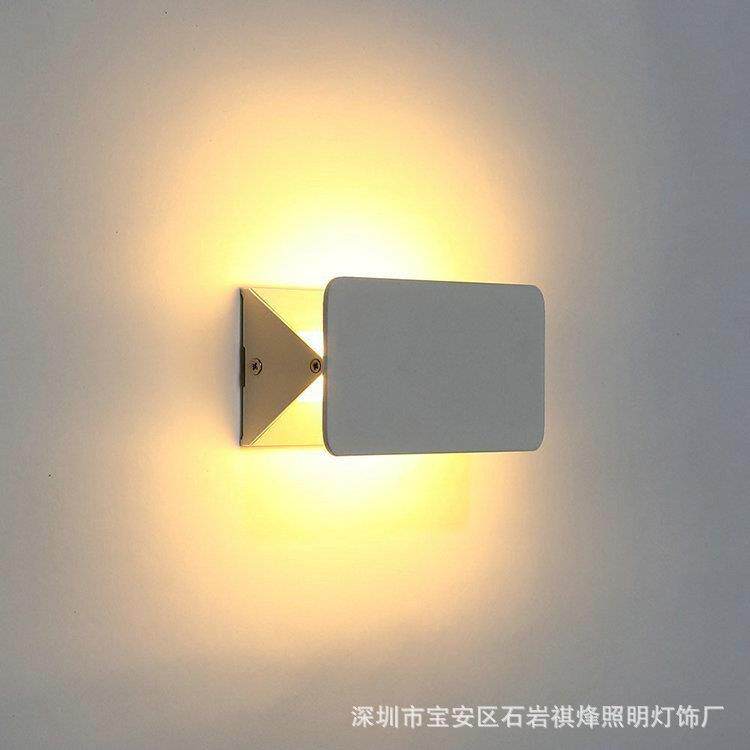 LED床头壁灯镜前灯简约现酒店工程楼梯装饰过道创意摆动壁灯