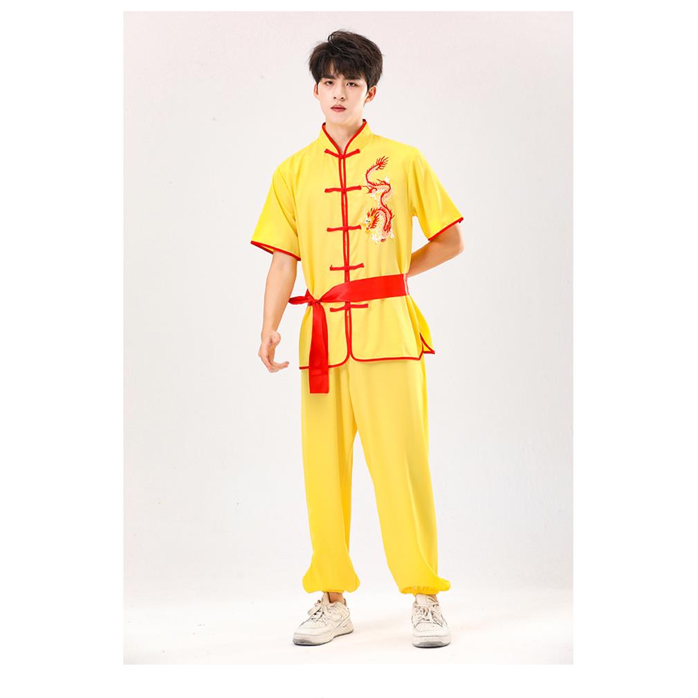 新款新款中风练功服男女成人打鼓服舞狮舞龙服武服演术出表演国服