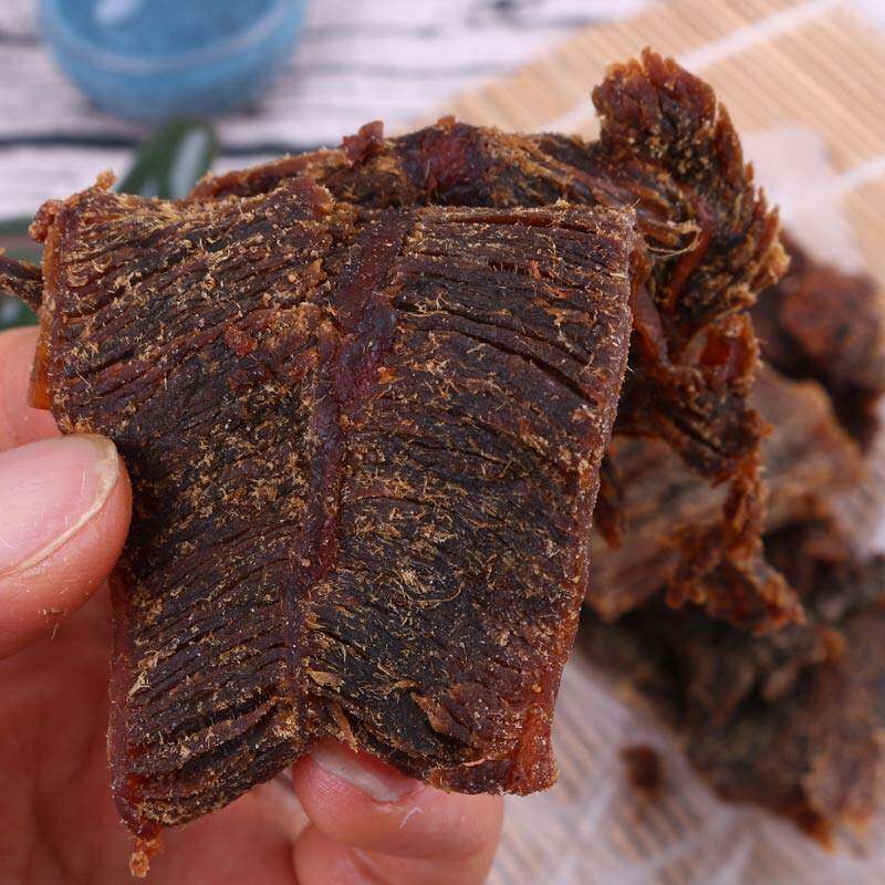 浙江温州特产湖岭牛肉干手撕大片袋装90g五香味卤制散装休闲零食