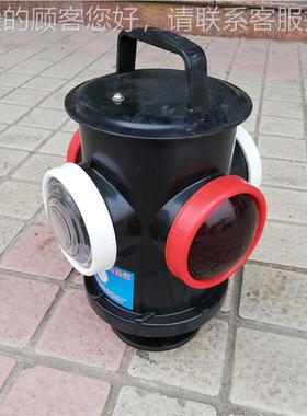 6伏立式手扳道器信灯 光控充电HJCD-6四面号防护号信灯 提指示灯