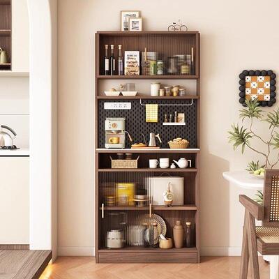 原木风餐边柜窄型30cm超薄款墙边柜咖啡厨房薄柜极窄靠墙一体储物