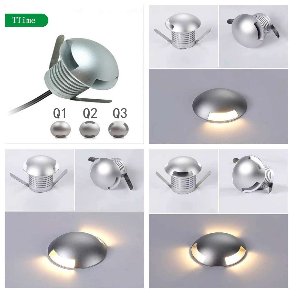 防水侧TTQP-SZ0发光地偏埋灯led透光3W埋灯光景观庭地院龟壳灯I6P