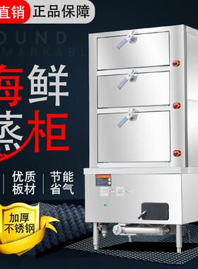 海鲜蒸柜炖汤柜商用炖汤机二门四层燃气蒸汤箱电热蒸包柜厨房用品