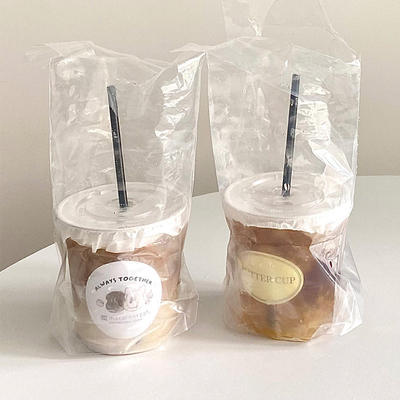 一次性咖啡杯打包袋高透明加厚