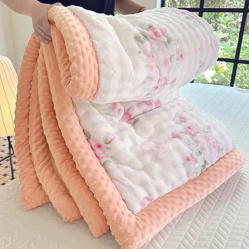 可机洗兔兔绒豆豆被厚保加暖冬被舍MET秋被春学生宿被子被芯四季